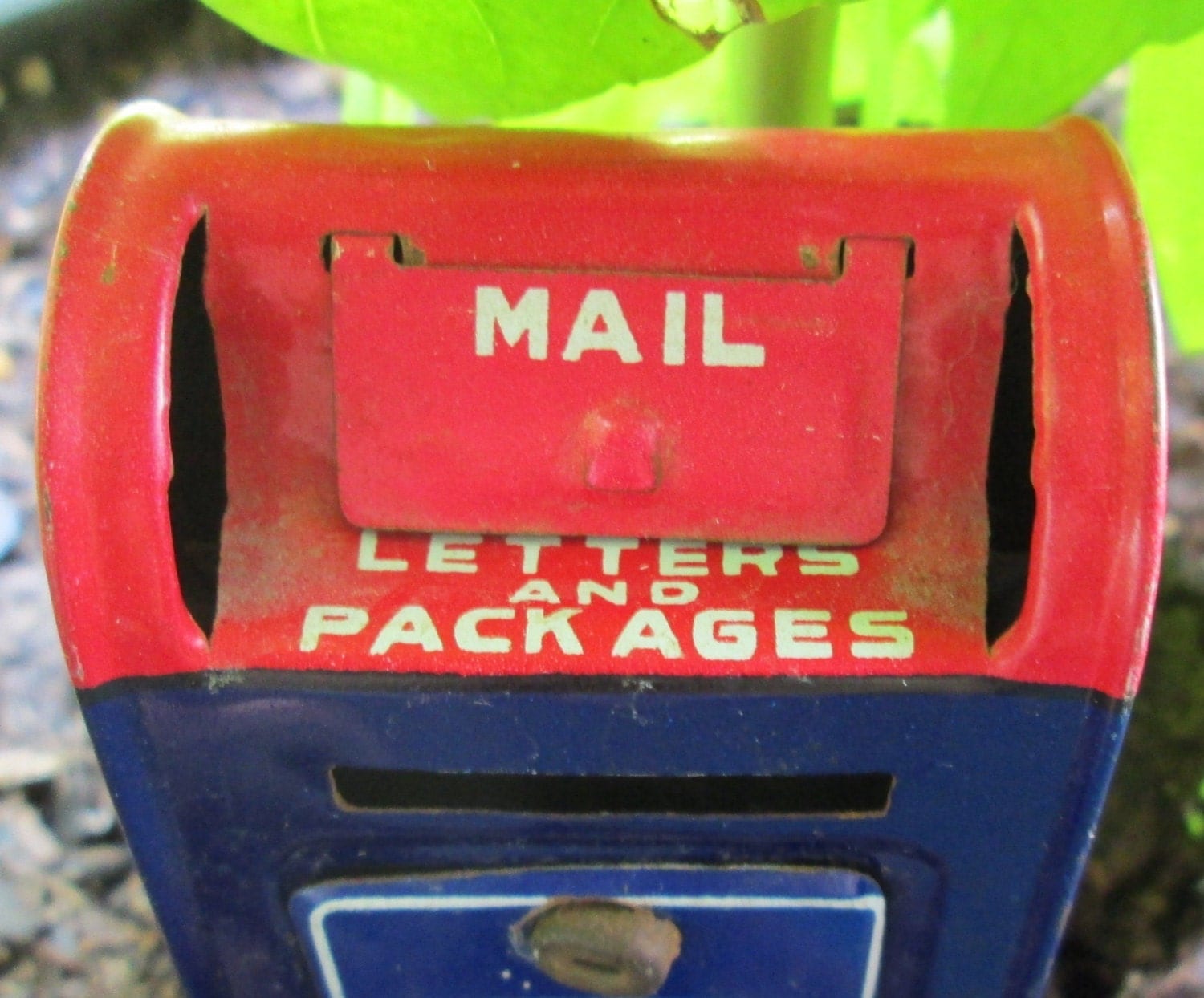 Vintage Post Office. Vintage Stamp Dispenser. 1950's Tin
