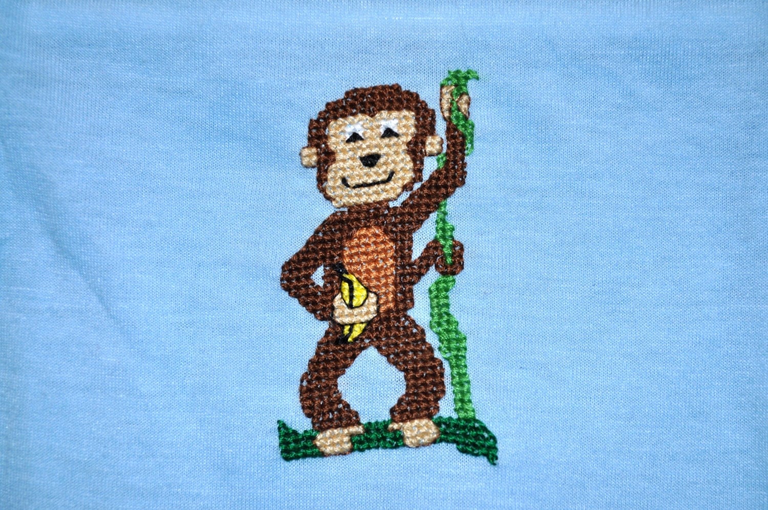 Monkey Cross Stitch Pattern