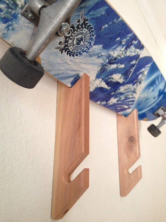 Skateboard Longboard Wall Rack Mount Holds 3 boards