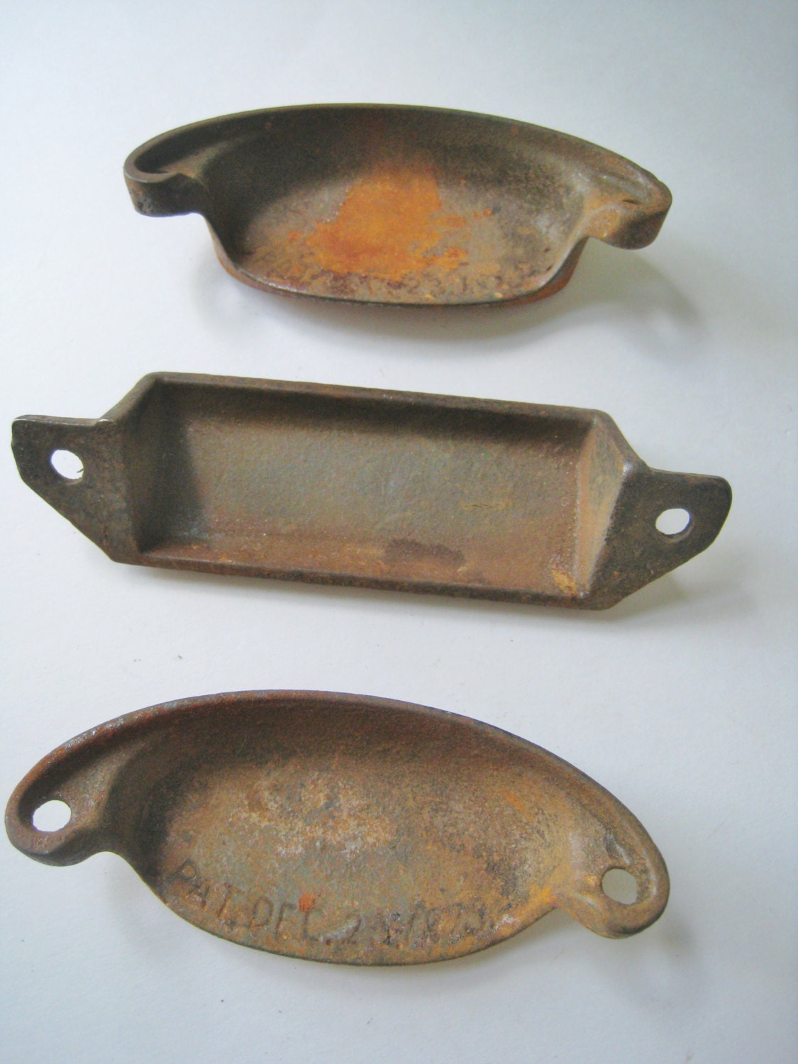 Antique Drawer Pulls Hardware Rustic Industrial Metal