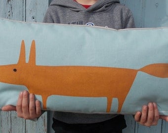 fox pillow cover, Fantastic Mr fox pillow cover, nursery decor, Mr fox pillow cover, fox cushion cover, decorative pillow, foxy pillow cover