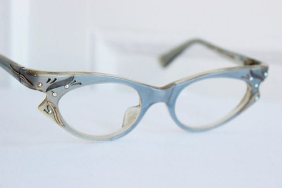 60s Cat Eye Glasses 1960s Vintage Eyeglasses Pearl by DIAeyewear