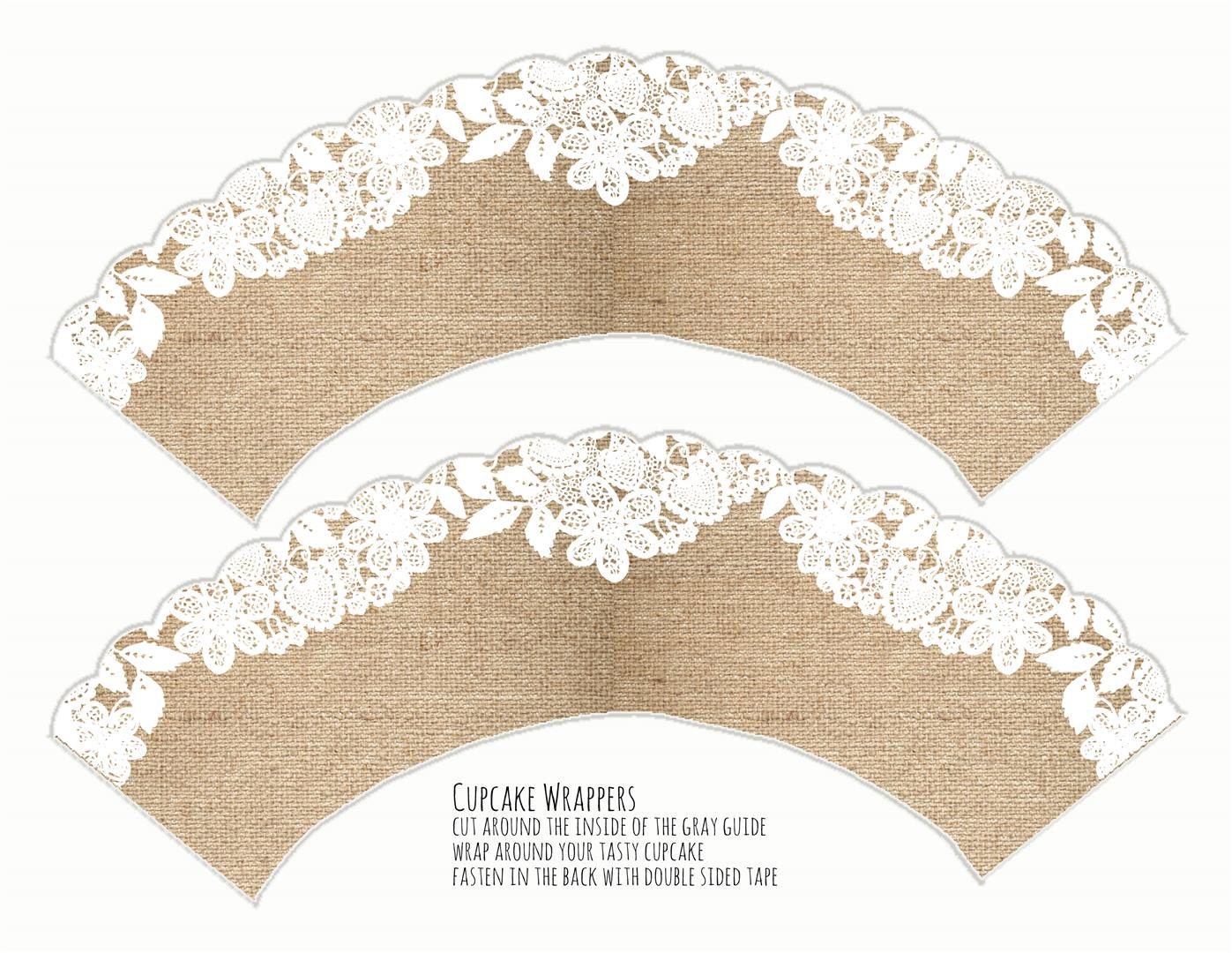 Free Printable Jumbo Cupcake Wrapper Templates