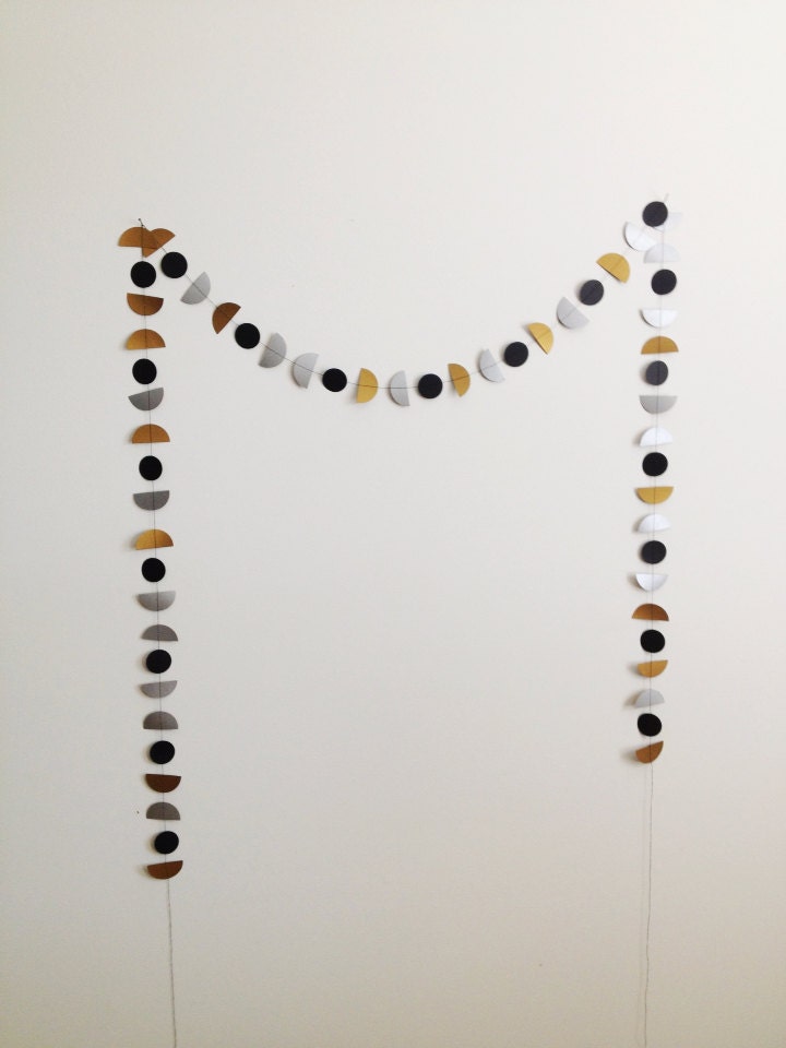 Art Deco Bunting paper garland party decoration by GrayDayStudio