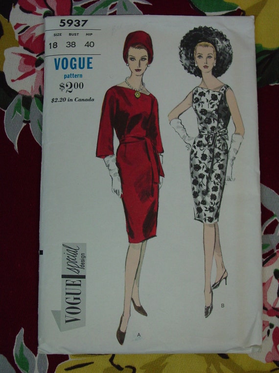 Vintage Pattern 1960s Vogue Special Design By Auntnonniesnest 3437