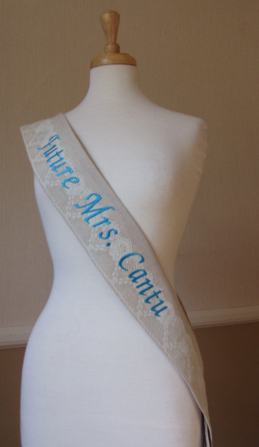 Sash The Vintage Custom embroidered Sash for bachelorette