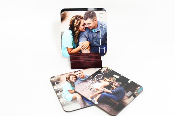 PERSONALIZED COASTERS Great Christmas Gifts-Set of 4