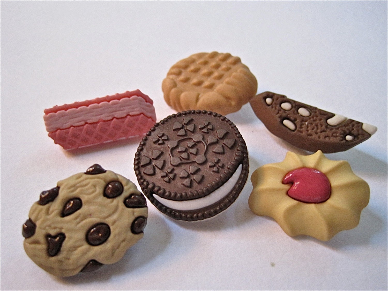 Cookies Craft Novelty Sewing Buttons Dress It Up