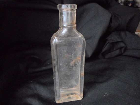 Vintage Small Cork Top Bottle Narrow 1900s by KimsKreations17