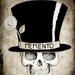 Voodoo Baron Samedi stretched canvas 5x7