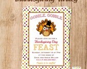 THANKSGIVING TURKEY invitation - YOU Print Il_170x135