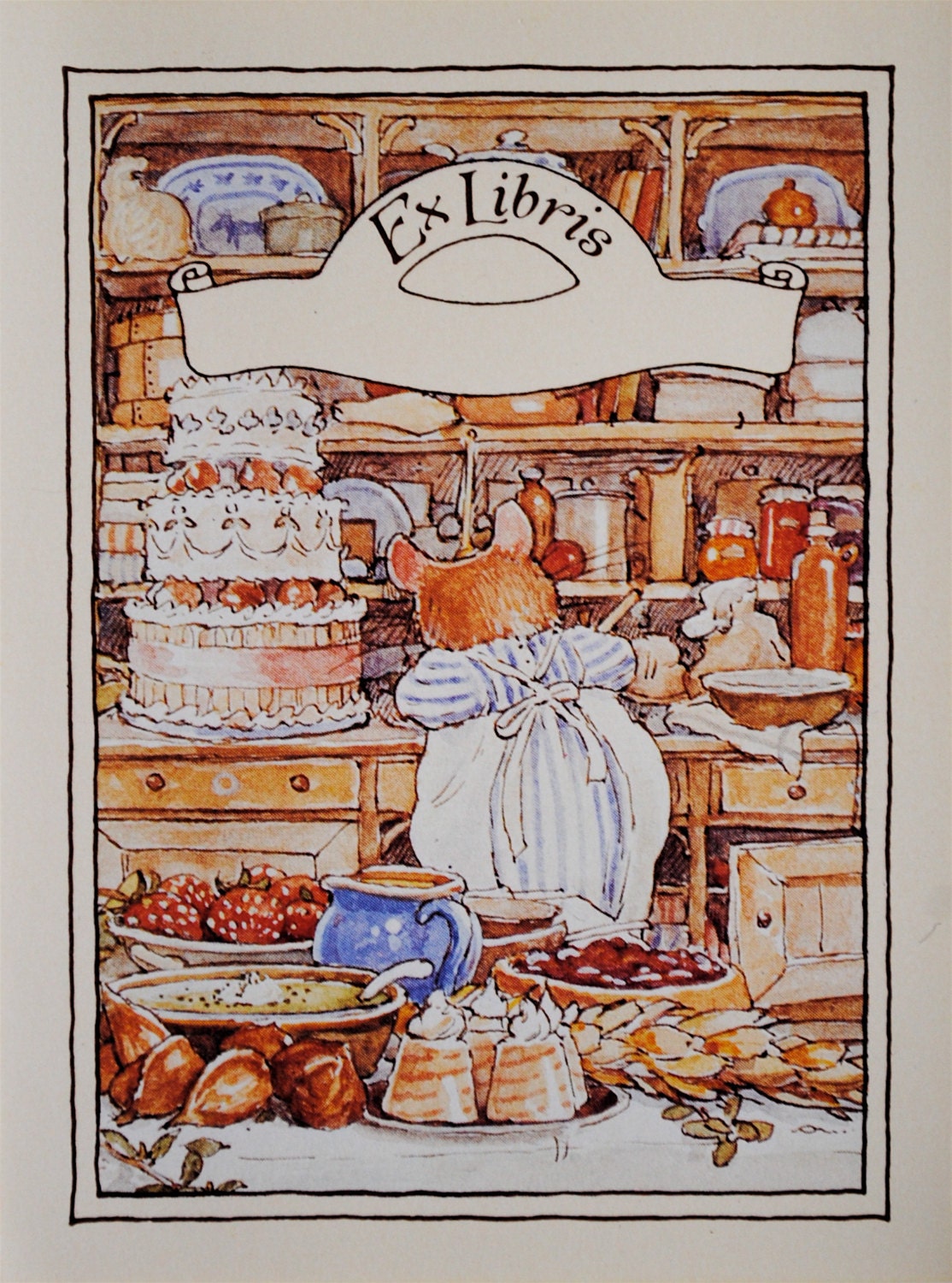 vintage bookplates labels children's library ex libris