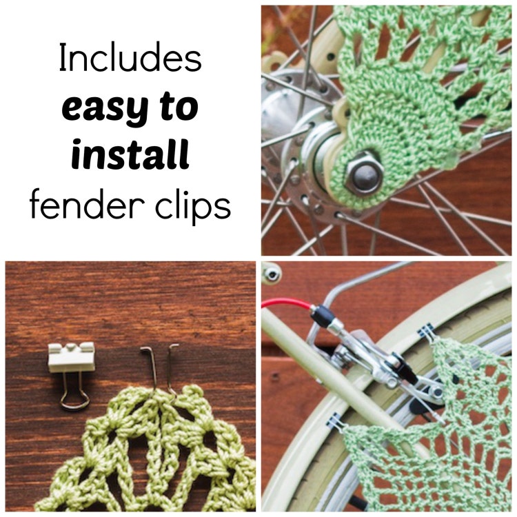 Crochet Bicycle Skirt Guard Dress Guard Bicycle by KnitsForLife