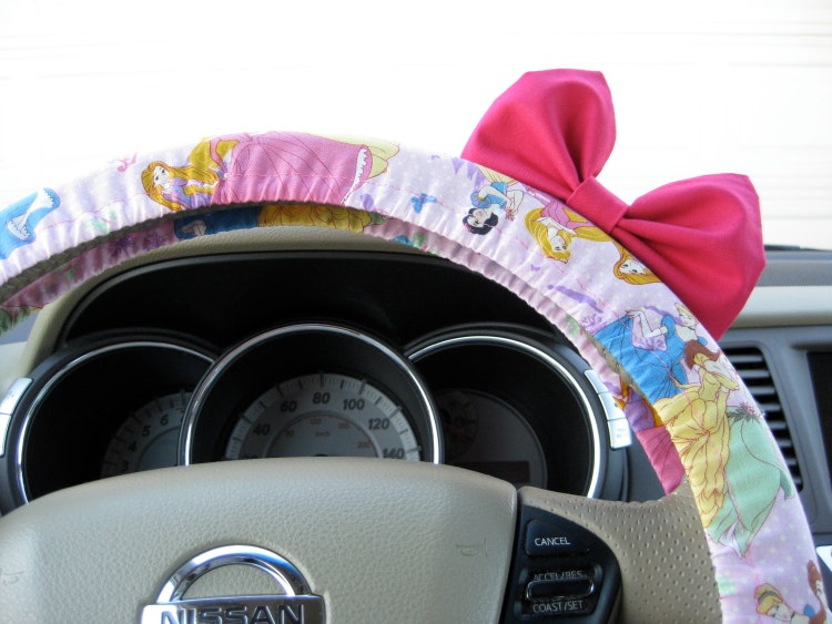 Steering Wheel Cover Bow Disney Princess Inspired by