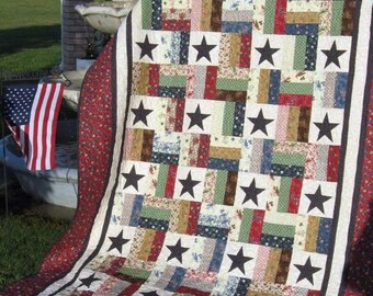 Stars and Stripes - A Jelly Roll Quilt Pattern