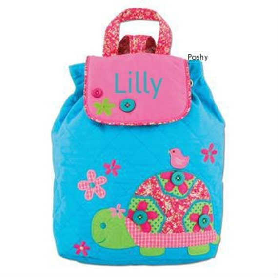 Personalized Girl Backpack Stephen Joseph Quilted Signature