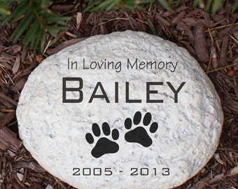 Engraved Pet Memorial Garden Stone, pet, memorial, garden stone, memorial garden stone, cremated, keepsake, memorial, engraved -gfyL553714N