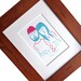 Custom portrait, wedding gift for couple, custom couple portrait, custom family portrait