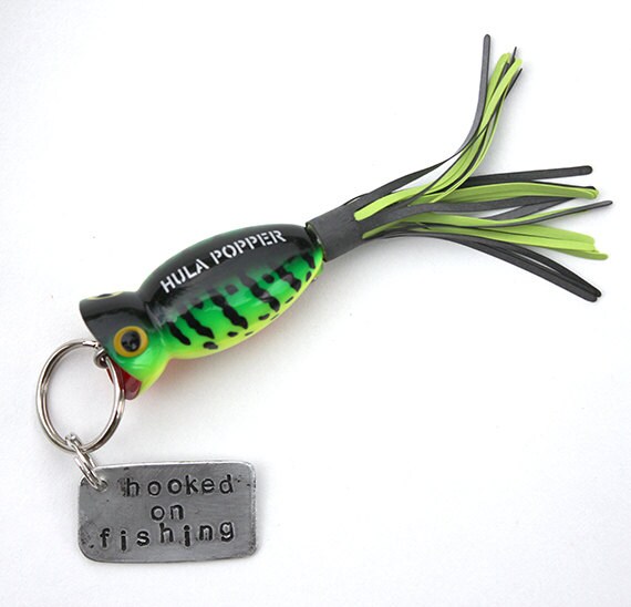 Stamped Metal & Fishing Lure Keychain