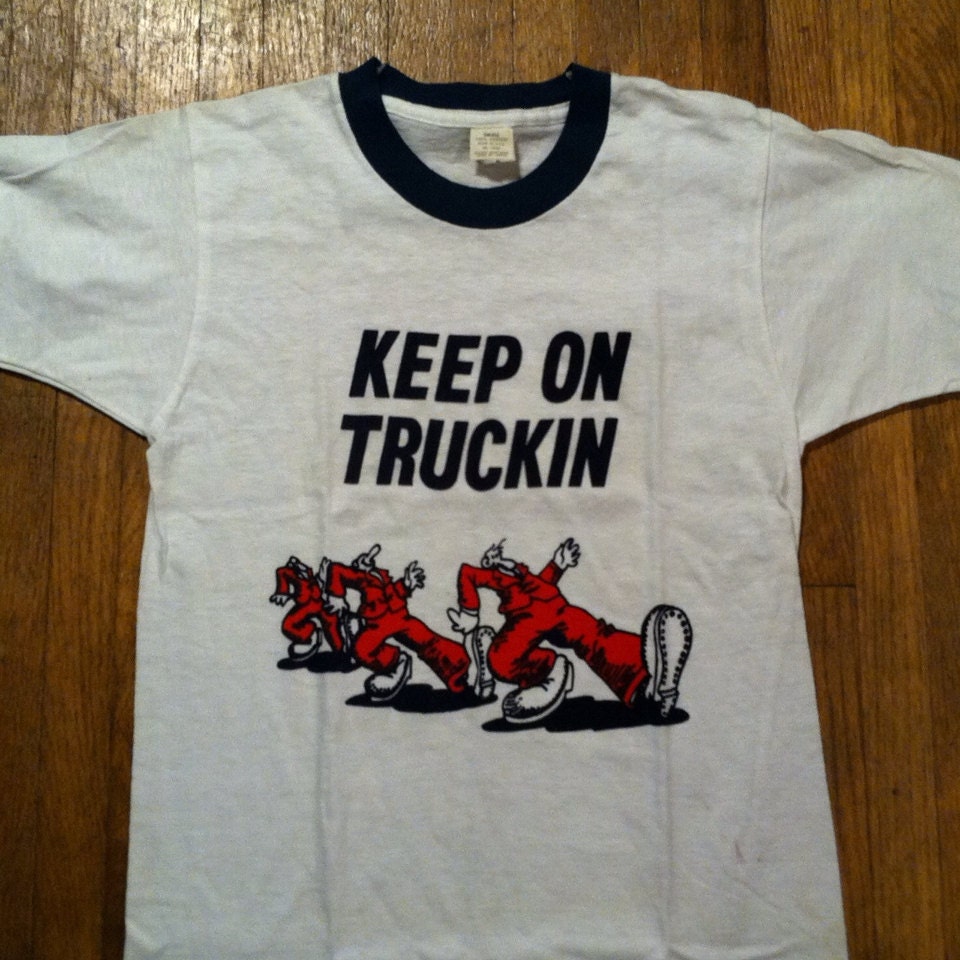 robert crumb keep on truckin t shirt