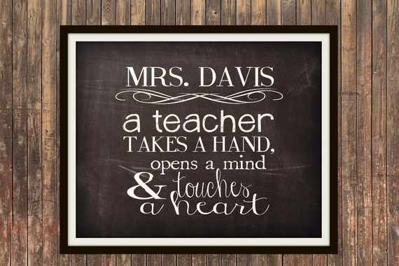 A Teacher Takes A Hand Opens A Mind And Touches by SweetFaceDesign