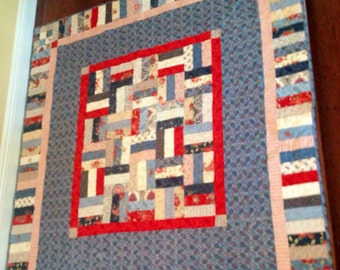 Handmade quilt Prairie Paisley fabric from the Moda fabric