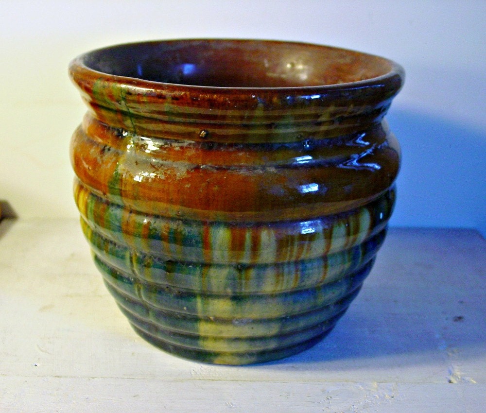 pottery color drips