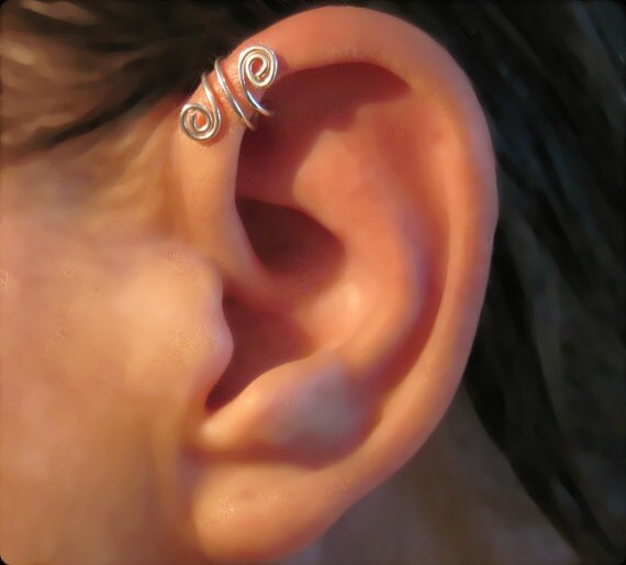 SALE 3 for Price of 2 Cartilage Helix Cuff by ArianrhodWolfchild
