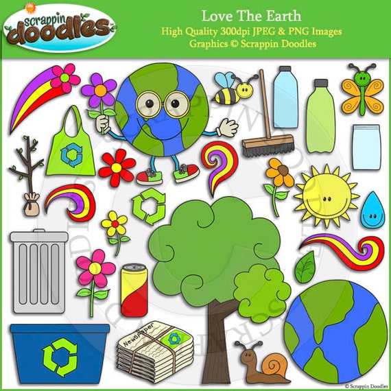 Love The Earth Clip Art