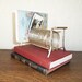 Reserved for Kelly....Vintage Metal Letter Holder Silver Spring