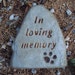 Pet Memorial, Dog, Cat, Cast Concrete, Stone, Outside/Inside ooak