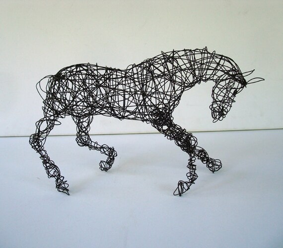 Unique Wire Horse Sculpture CHARLIE