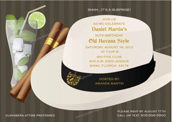 Havana Nights Party Invitation Wording 6