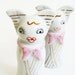 Vintage Angel Salt and Pepper Shakers - Antique Art Deco Porcelain Figurine - Pink Christmas Decoration Holiday Decor