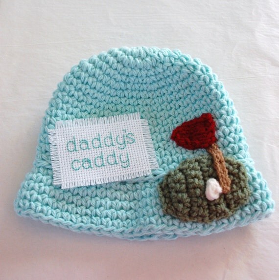 Baby Golf Hat Fathers Day Gift Childrens Golf Hat by KarenFudge