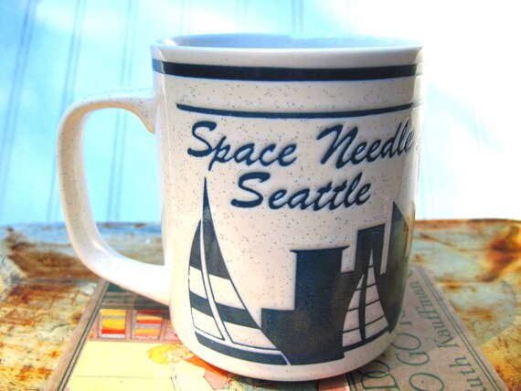 Space Needle souvenir mug ceramic vintage Seattle Washington