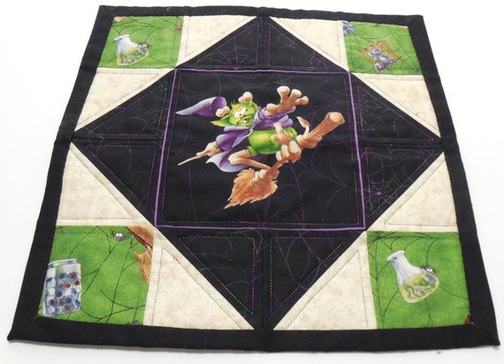 Candle Mat Halloween Table Topper by GabbysQuiltsNSupply on Etsy