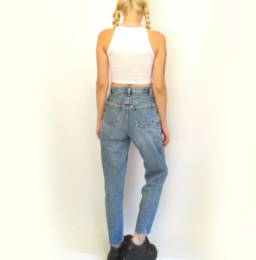 Jordache 1980s Extra High Rise Dark Wash Jeans size 4