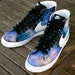Custom Hand-Painted Nike Blazer Mid Galaxy by BStreetShoes on Etsy