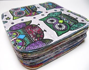 Cloth Wipes, Cloth Diaper Wipes, 30 Neutral Mixed Set, Reusable Cloth Wipes