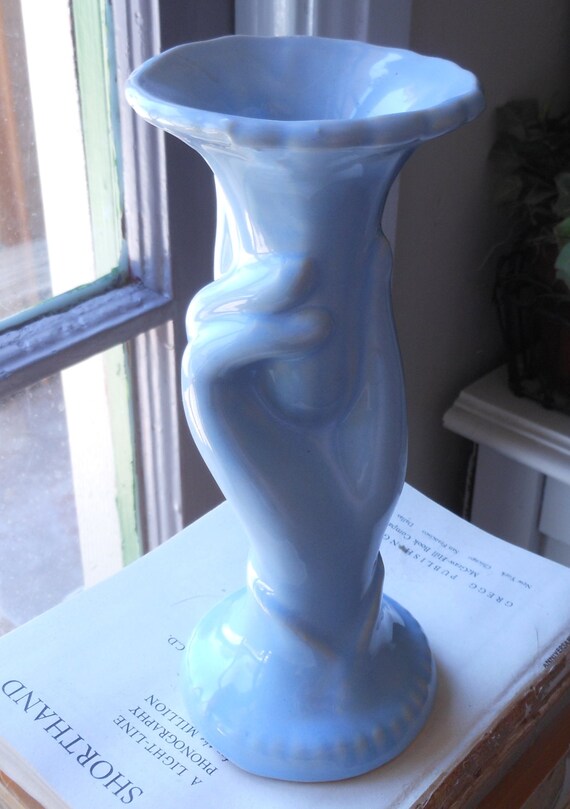 Vintage McCoy - Light Blue Hand Vase