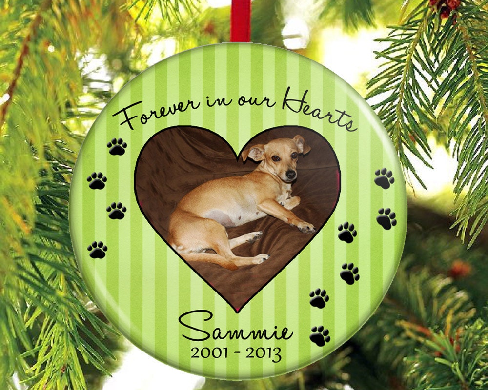 pet memorial christmas ornament forever in our hearts pet memorial christmas ornament forever in our hearts