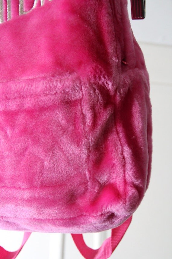 Hot Pink Faux Fur Barbie Backpack
