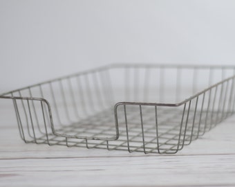 Vintage Wire Basket In Out Basket Vintage Wire Letter Trays Stacking Office