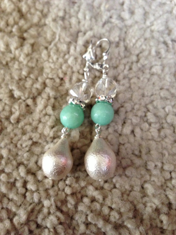 Items similar to Mint Julep Earrings on Etsy