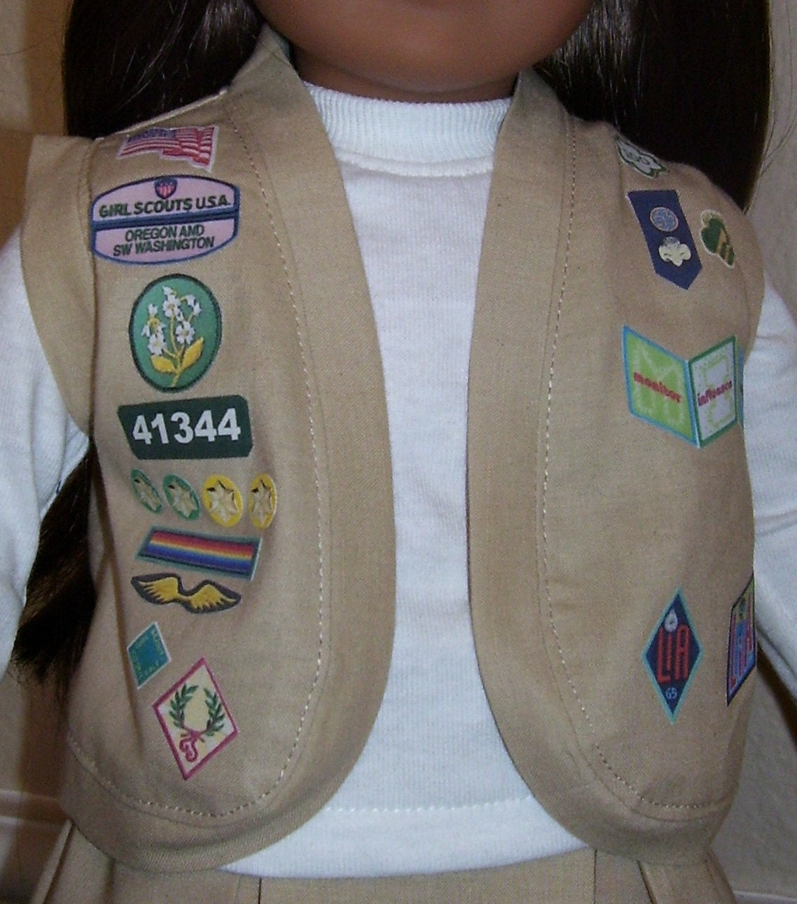 18 Inch Doll Clothes Cadette Girl Scout Vest or Sash