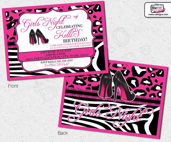Girls Night Out Invitation Il_570xn