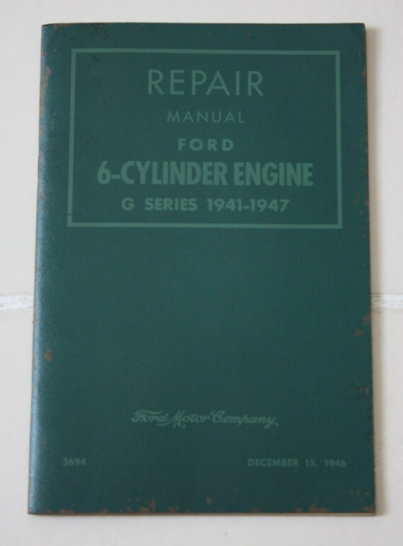 1941 Ford repair manual #10