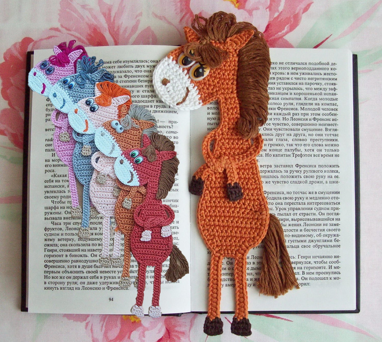 9 bookmarks set Amigurumi Crochet Patterns 5 Pdf files by
