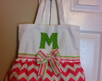 White, Pink and Green Dance Bag, Tutu Bag, Dance Bag for Girls, Baby, Toddler, Ballerina Bag, Ballet Bag, Gymnastics Bag, Cheer Bag